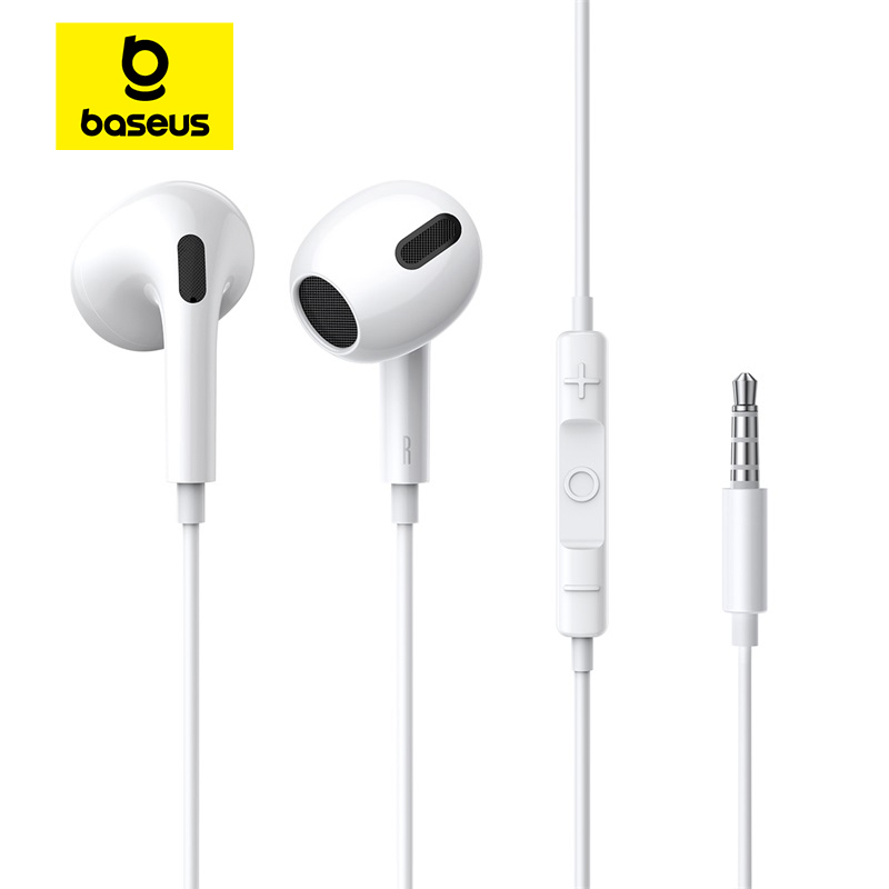 Wired Earphone Lightning - Baseus H17 3.5mm Wired Earphone with