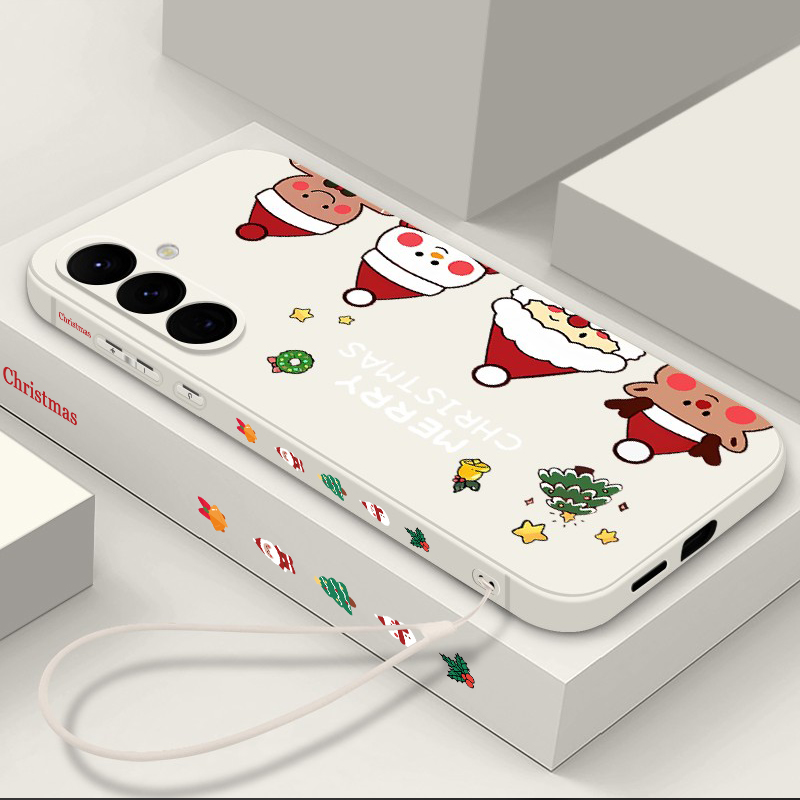 Samsung Galaxy A55 - Christmas Snowman Print Phone Case For
