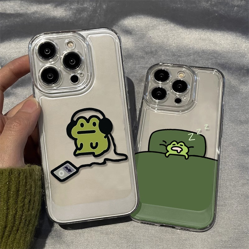 Cartoon Sleep Frog Phone Case  - đánh giá và giá Samsung Galaxy S24
