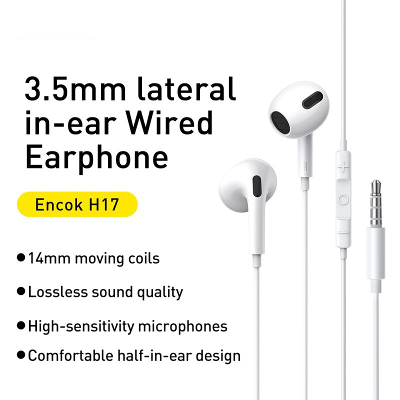 Baseus H17 3.5mm Wired Earphon - đánh giá và giá Wired Earphone Lightning