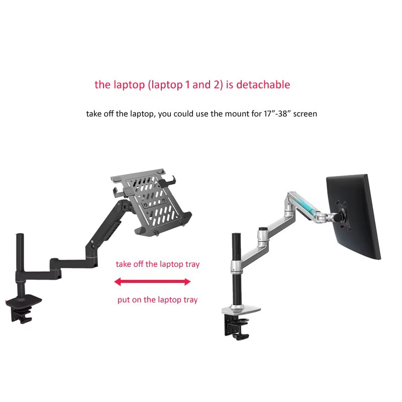 450mm DL-8013LP Full Motion 17 - đánh giá và giá Tablet Lap Desk