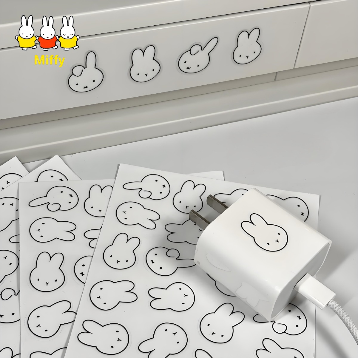 Hình dán cốc nước hình thỏ Mif - đánh giá và giá Tablet Cute Accessories