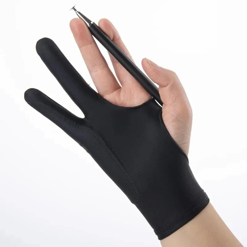1/4pcs Anti-Fouling Two-Finger - đánh giá và giá Drawing Glove Artist
